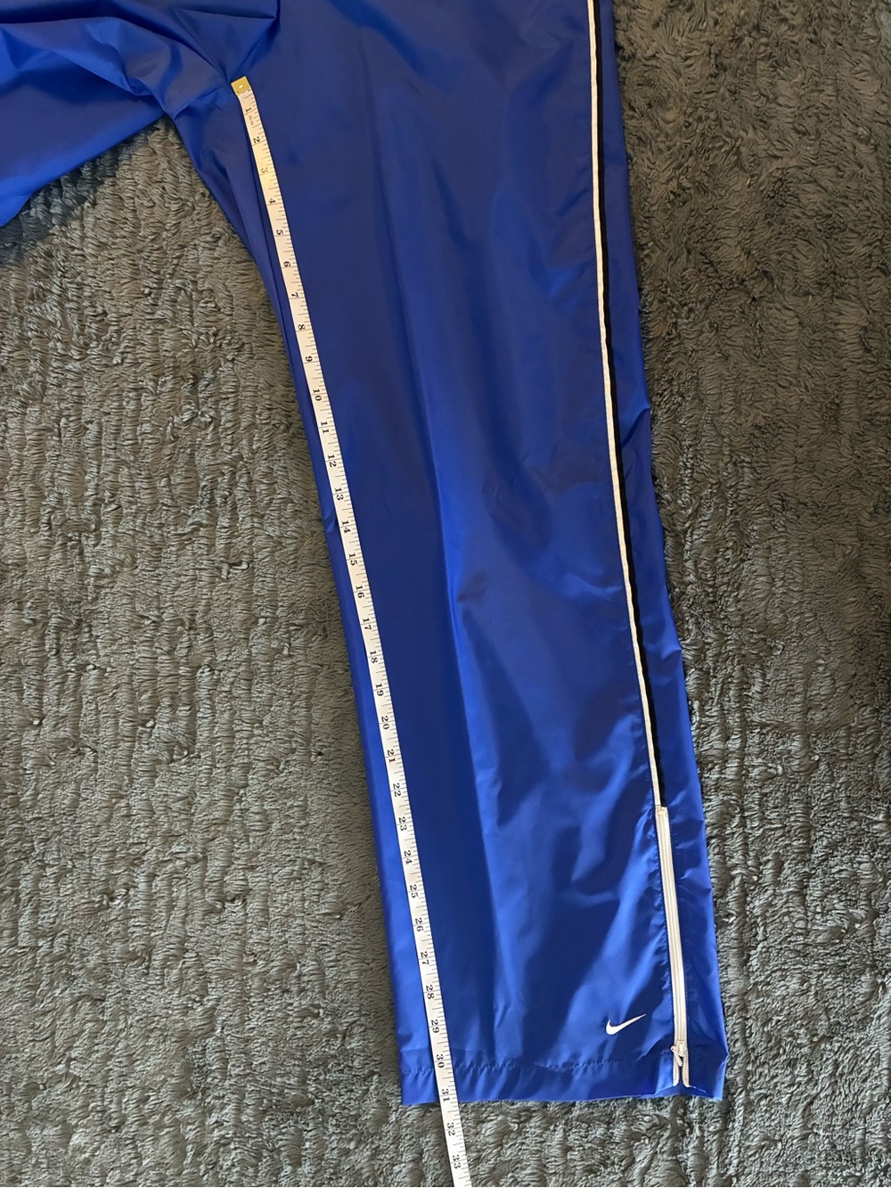 Vintage Nike Nylon Blue Women's Track Pants 90s Windbreaker - Picture 8 of 8